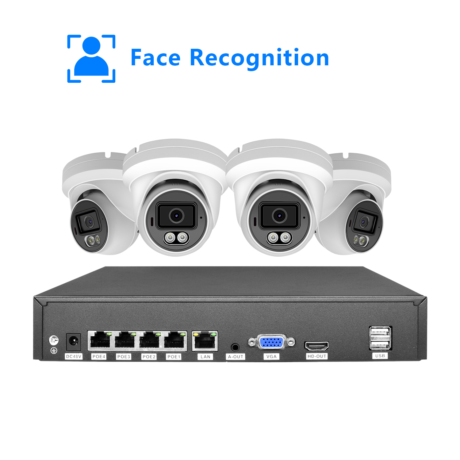 Nvr Kit 4 Camera 5Mp Poe - Kit NVR PoE a 4 Canali