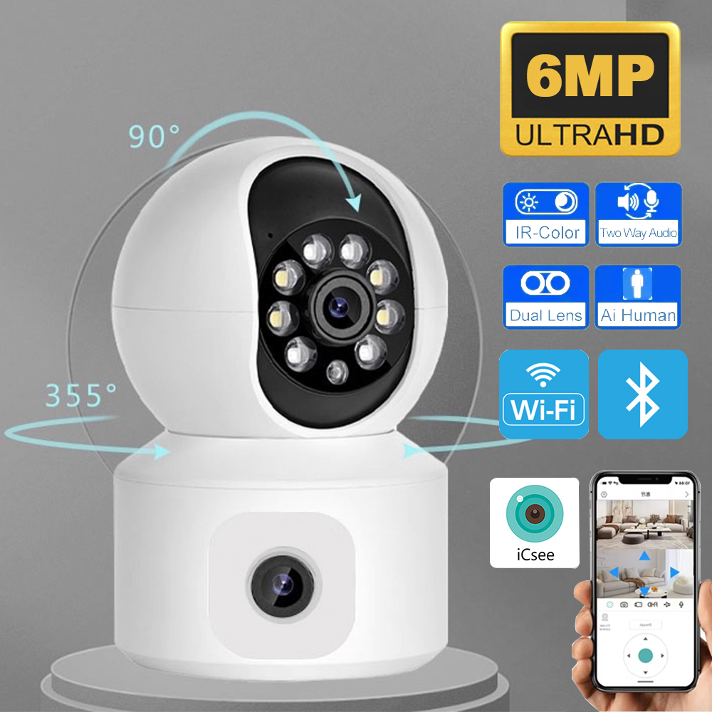 Cctv Camera System 8 Camera Wireless - Telecamera IP WiFi ICSEE 6MP a