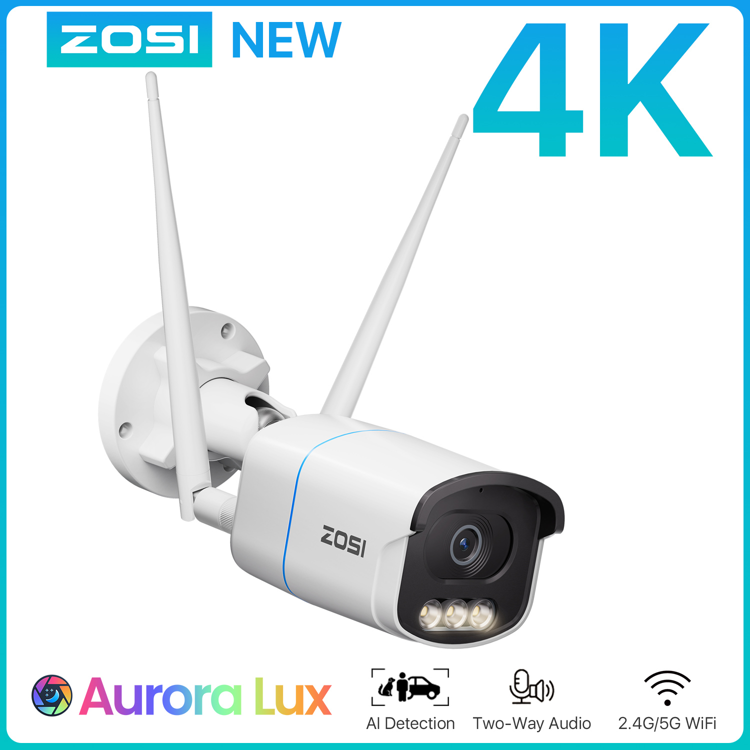 Cctv Camera System 8 Camera Wireless - Telecamera di sicurezza WiFi ZOSI C186A