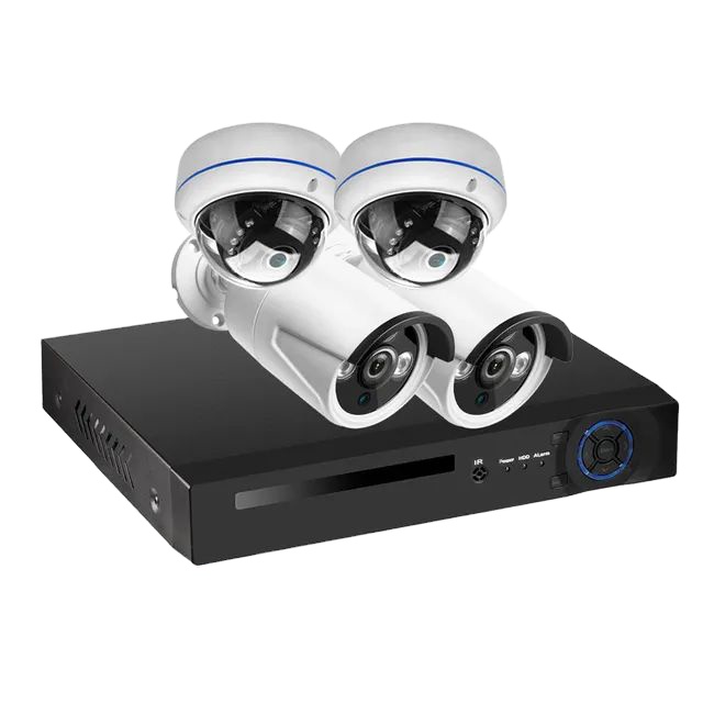 Nvr Kit 4 Camera 5Mp Poe - Kit Telecamera CCTV POE 4MP 5MP