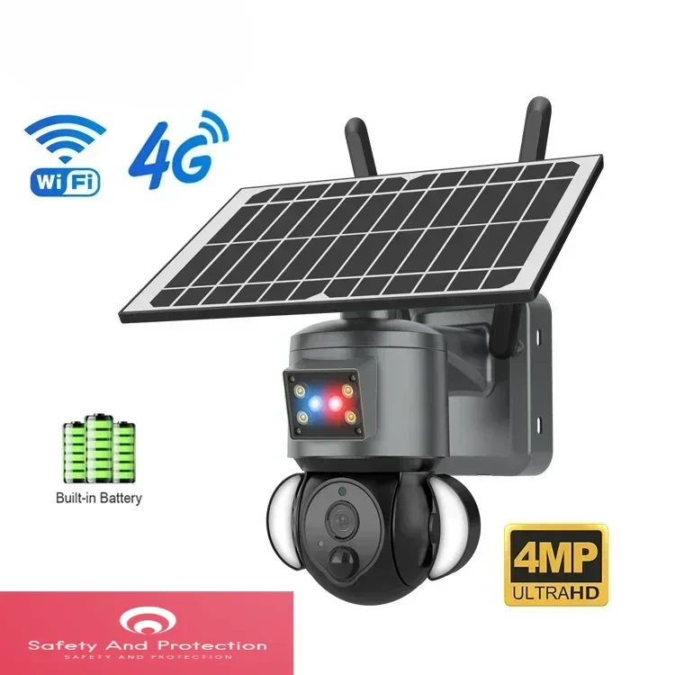 Security Camera System Solar 4G - Telecamera di Sorveglianza Solare Wireless 4G