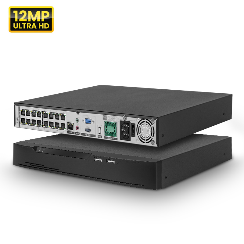 Nvr 16 Channel 4K H265 - Registratore Video di Rete (NVR) Smart