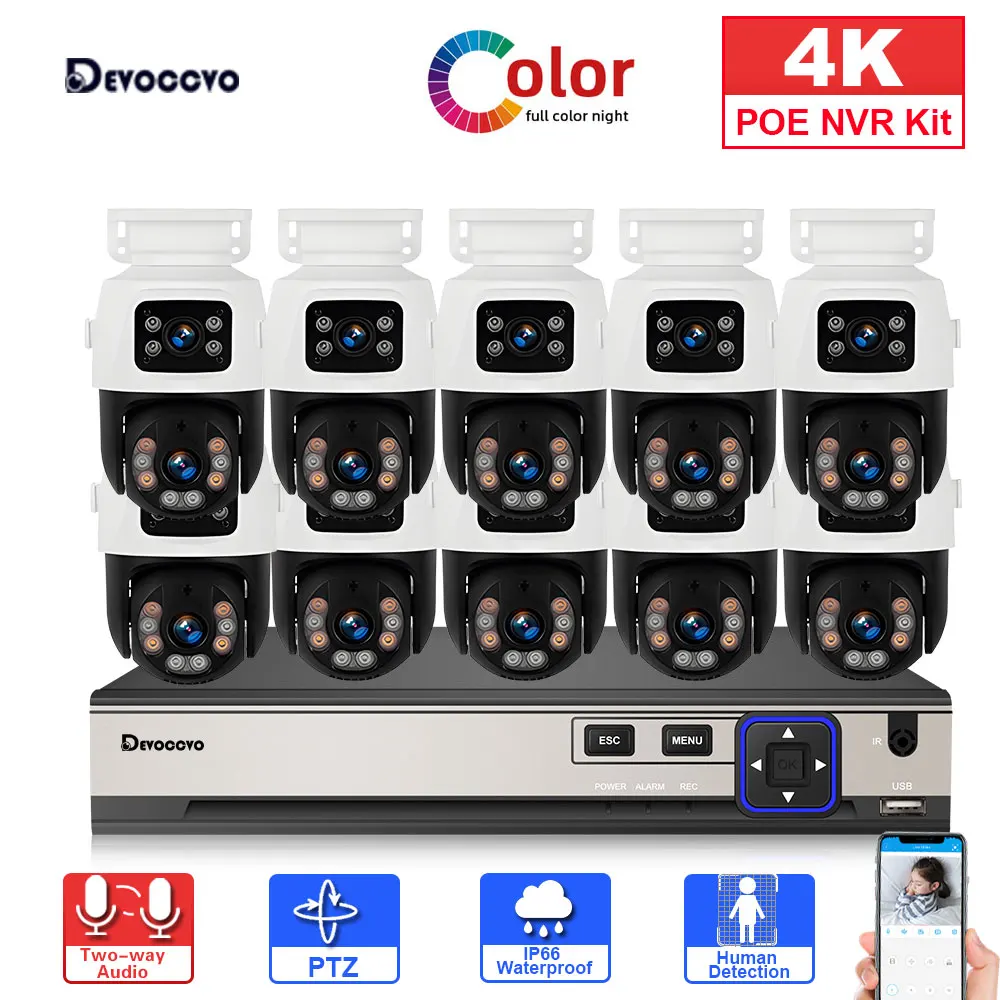 Cctv Nvr System 8 Channel 4K Poe - Kit NVR POE H.265 8CH con