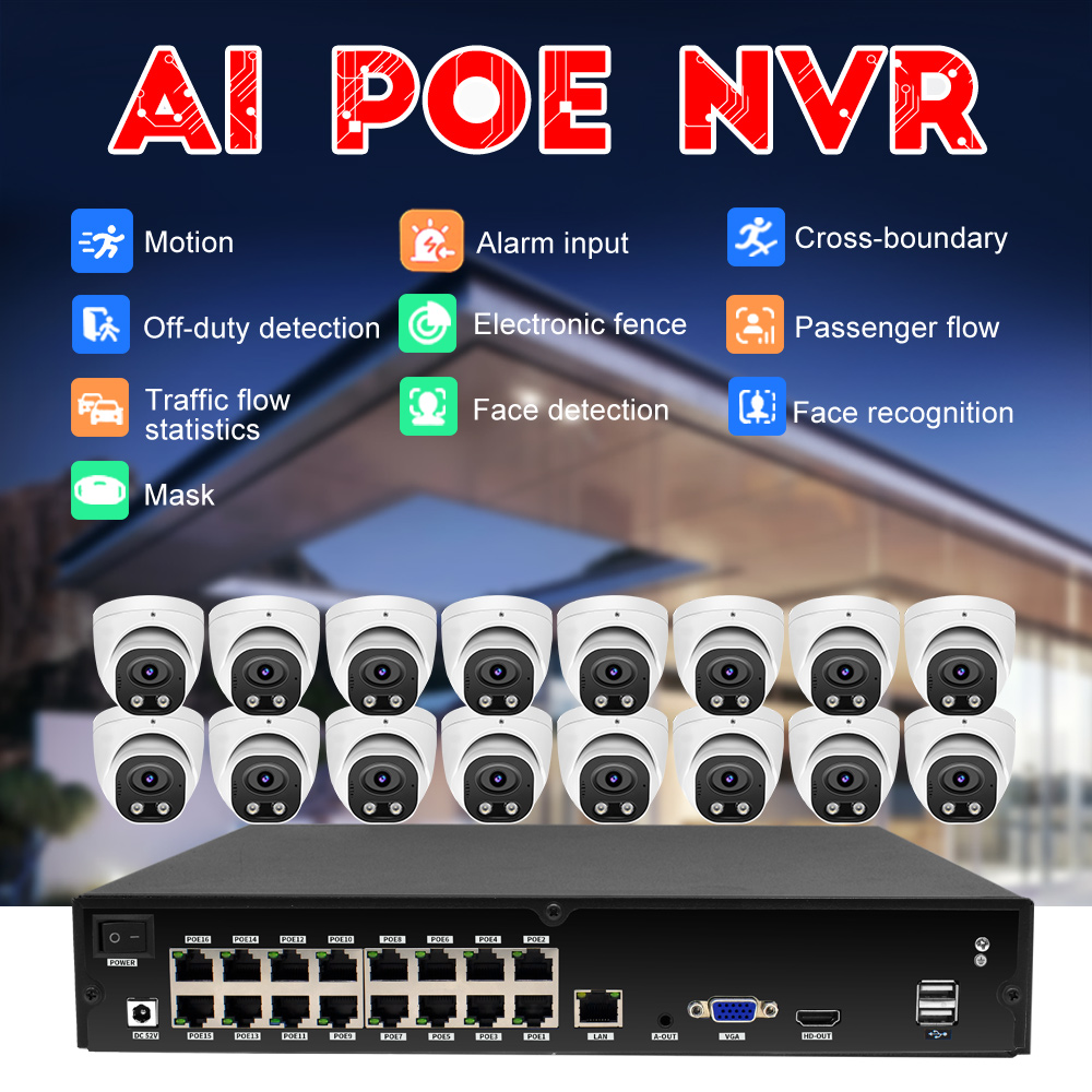 Nvr 16 Channel 4K H265 - Kit NVR 16 Canali 4K con