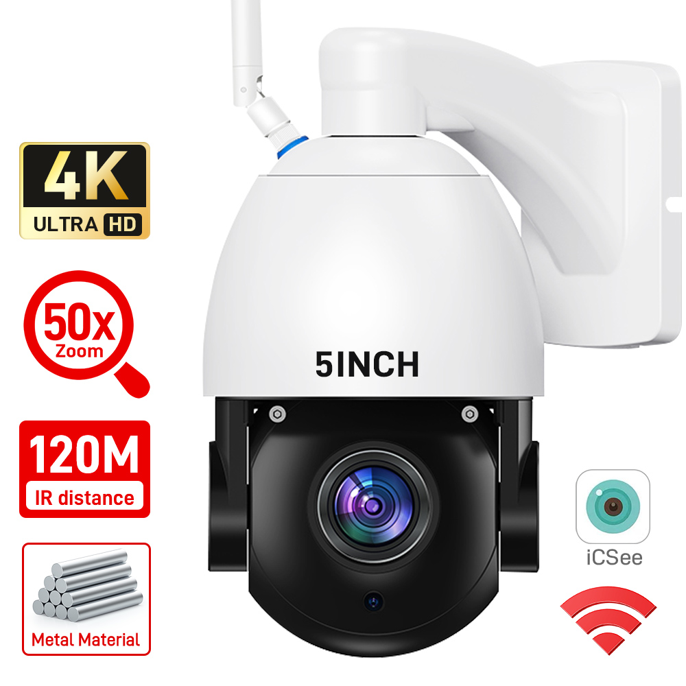 Cctv Camera System 8 Camera Wireless - Telecamera IP Dome 5 pollici 4K