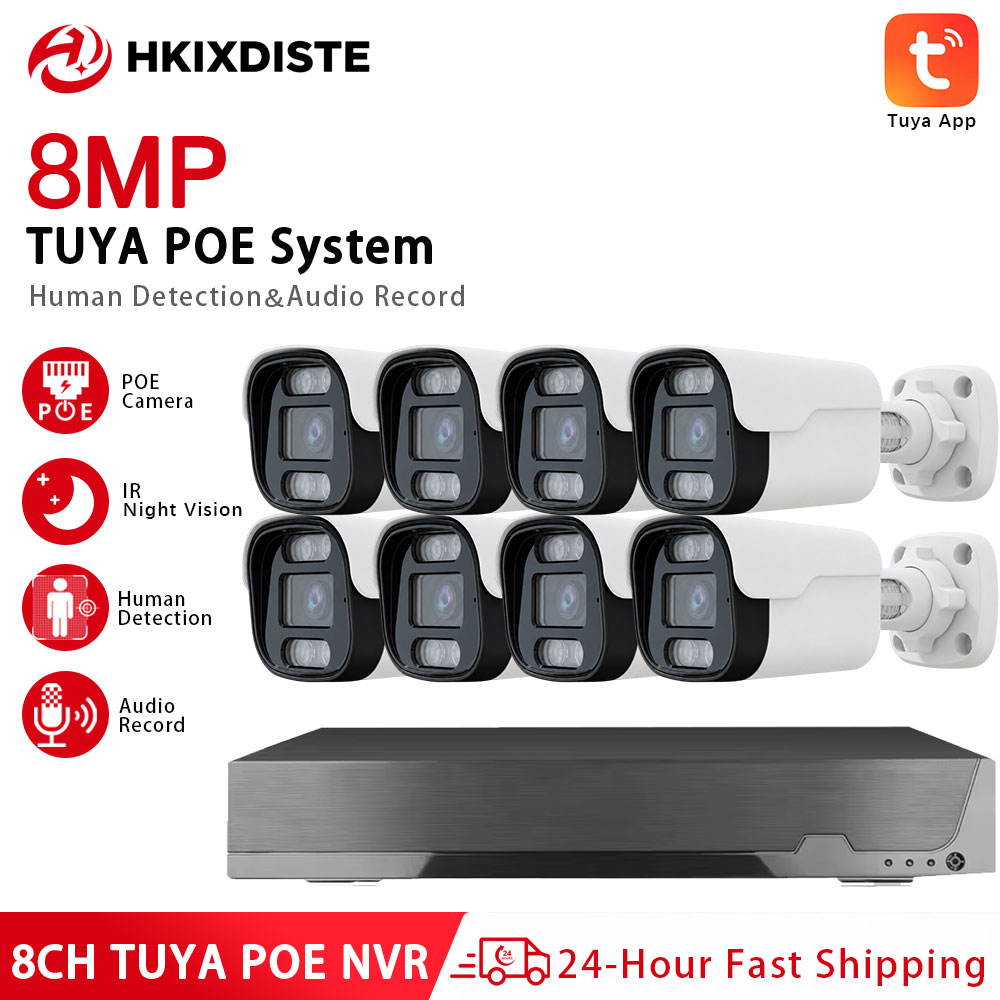 Cctv Nvr System 8 Channel 4K Poe - Sistema di Telecamere di Sicurezza PoE
