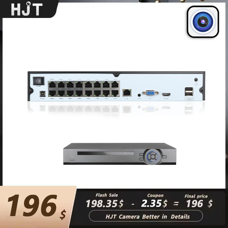 Nvr 16 Channel 4K H265 - HJT 16ch 4K POE NVR H.265
