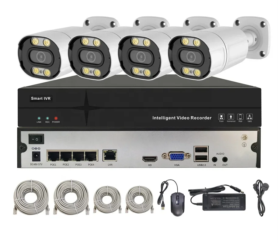 Kit Sistema di Videosorveglian - Nvr Kit 4 Camera 5Mp Poe recensione e prezzo
