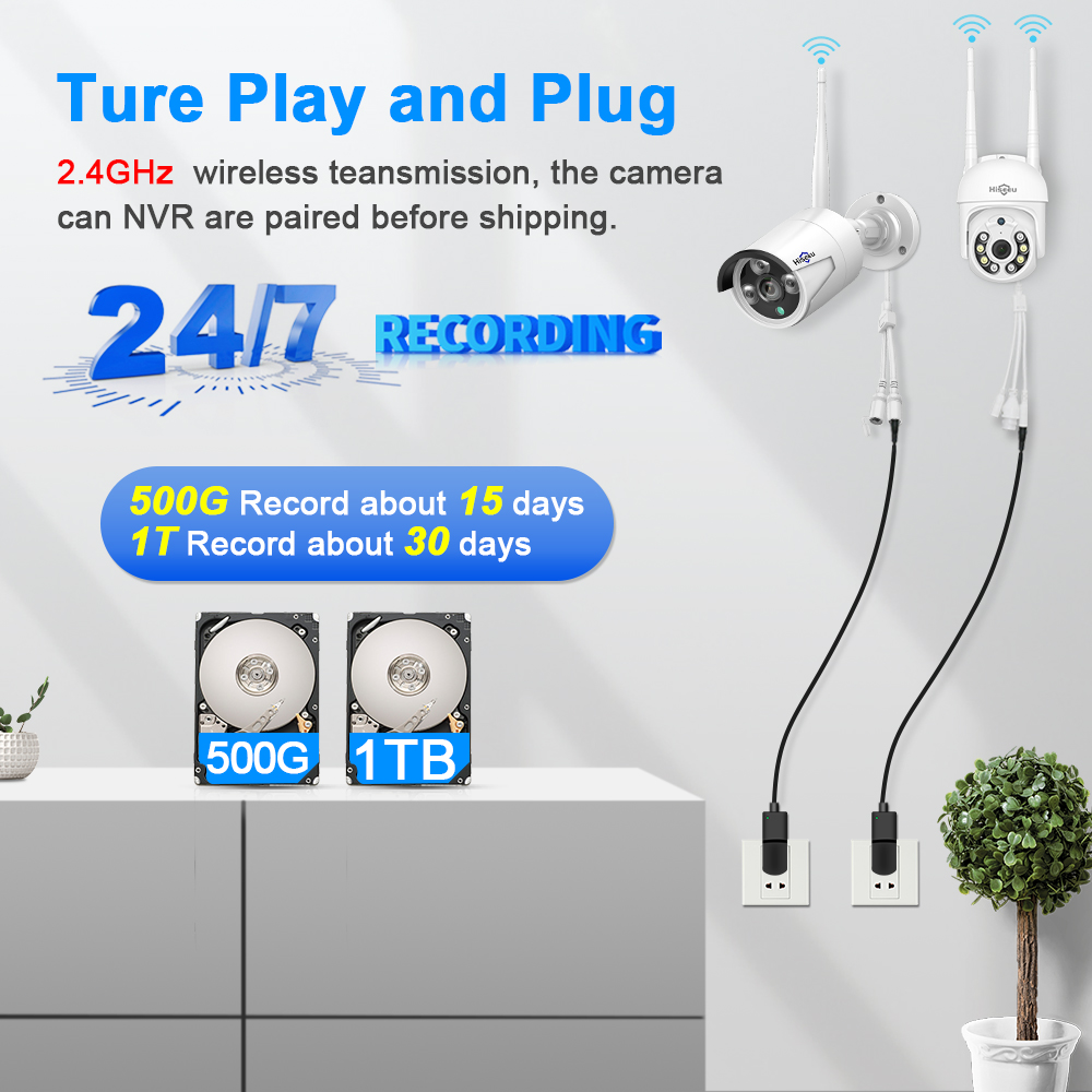 Kit di sicurezza con telecamer - Cctv Camera System 8 Camera Wireless recensione e prezzo
