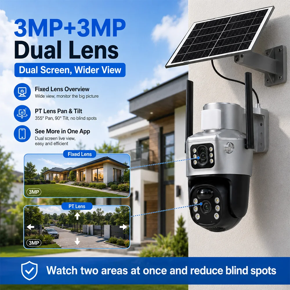 Telecamera di sicurezza solare - Security Camera System Solar 4G recensione e prezzo