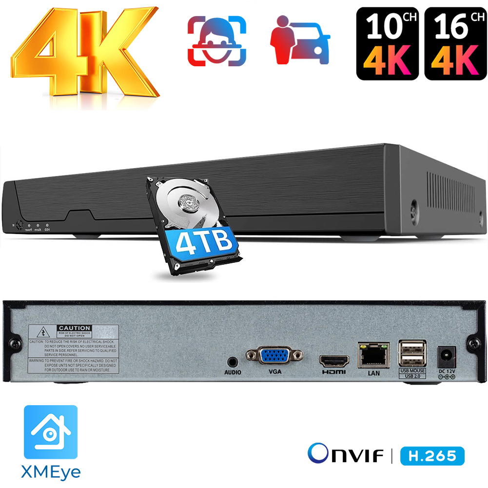 Videoregistratore di rete 4K 1 - Nvr 16 Channel 4K H265 recensione e prezzo