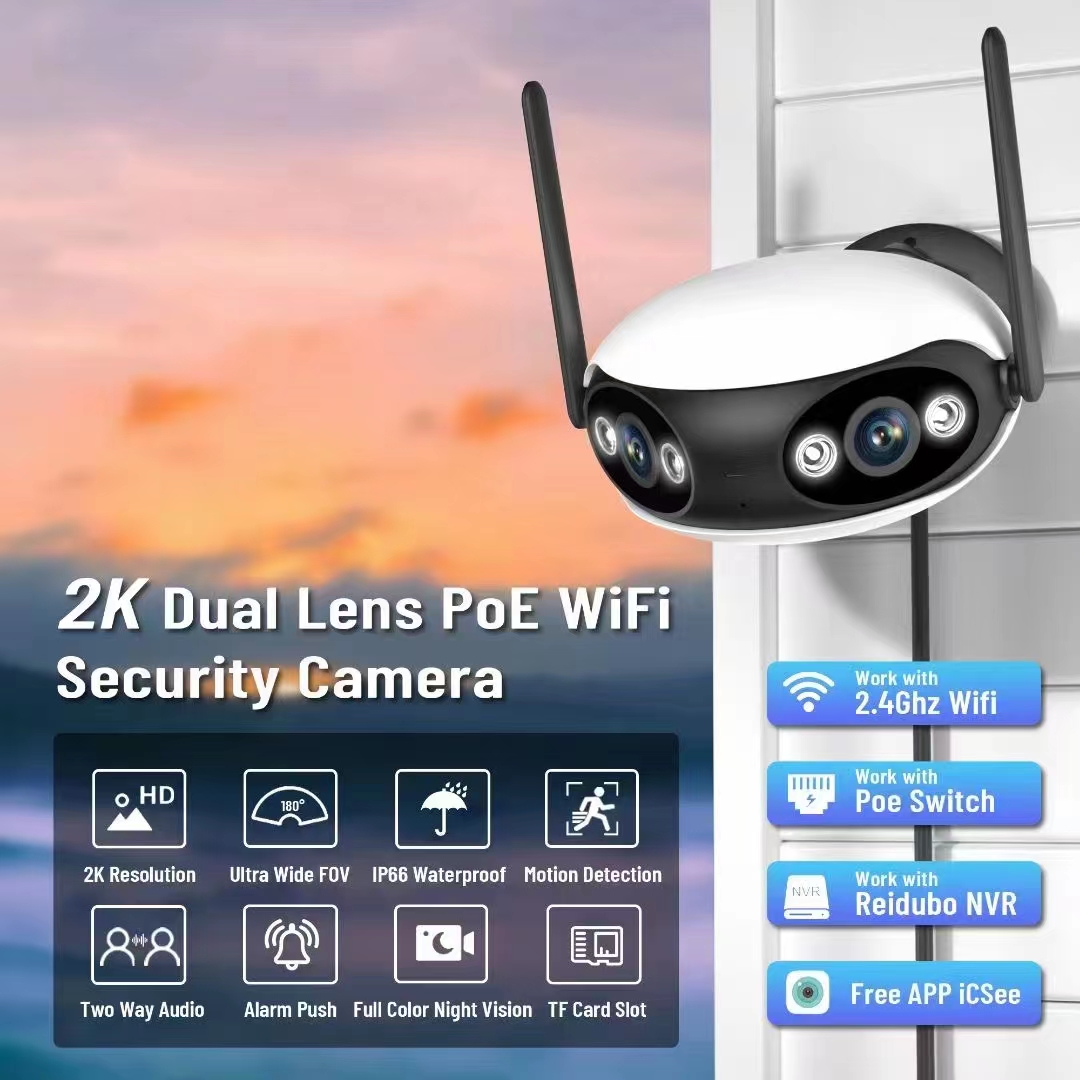 Telecamera IP a Doppia Lente c - Cctv Camera 180 Degree Panoramic recensione e prezzo