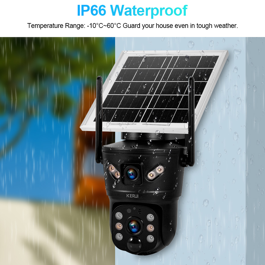 KERUI 6MP WIFI 4G Telecamera s - Security Camera System Solar 4G recensione e prezzo