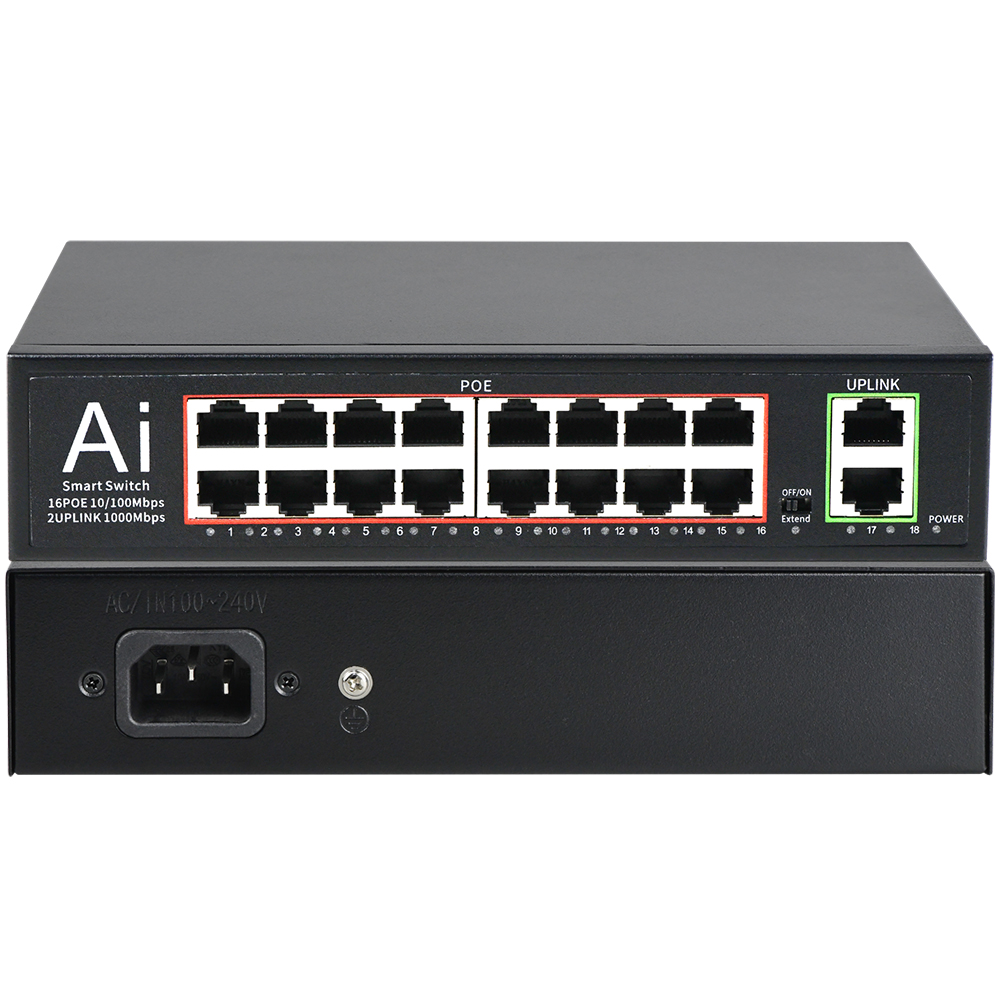 Switch PoE+ a 16 porte US con  - Nvr Poe Switch 16 Port recensione e prezzo