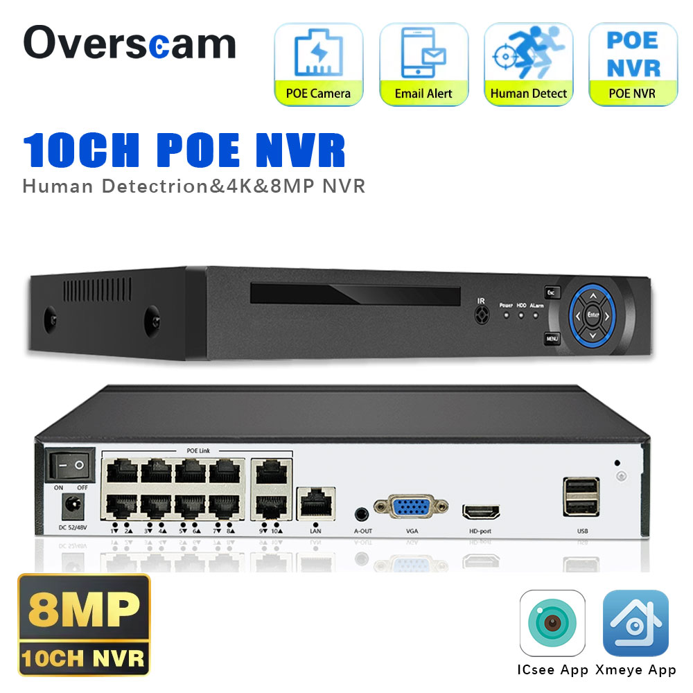 NVR Smart POE 4K 10CH, Registr - Nvr 16 Channel 4K H265 recensione e prezzo