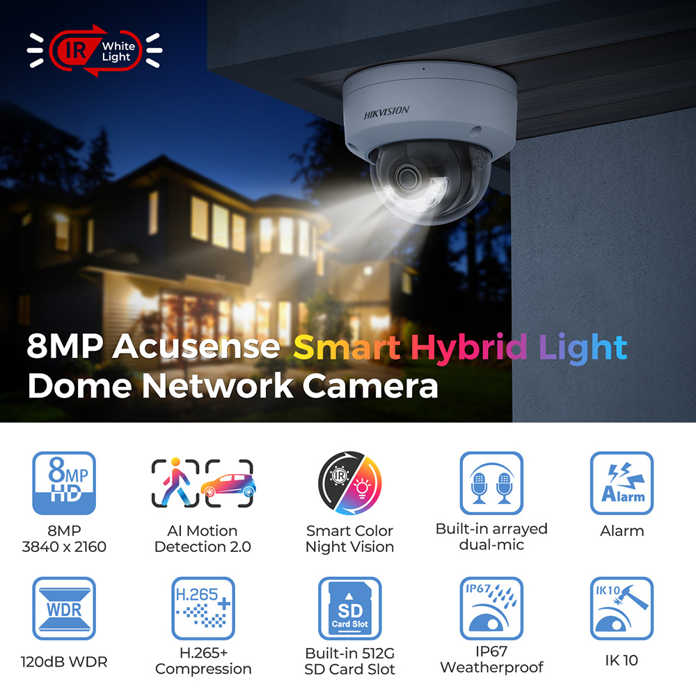Telecamera IP Hikvision DS-2CD - Hikvision Ip Camera 8Mp Dome recensione e prezzo