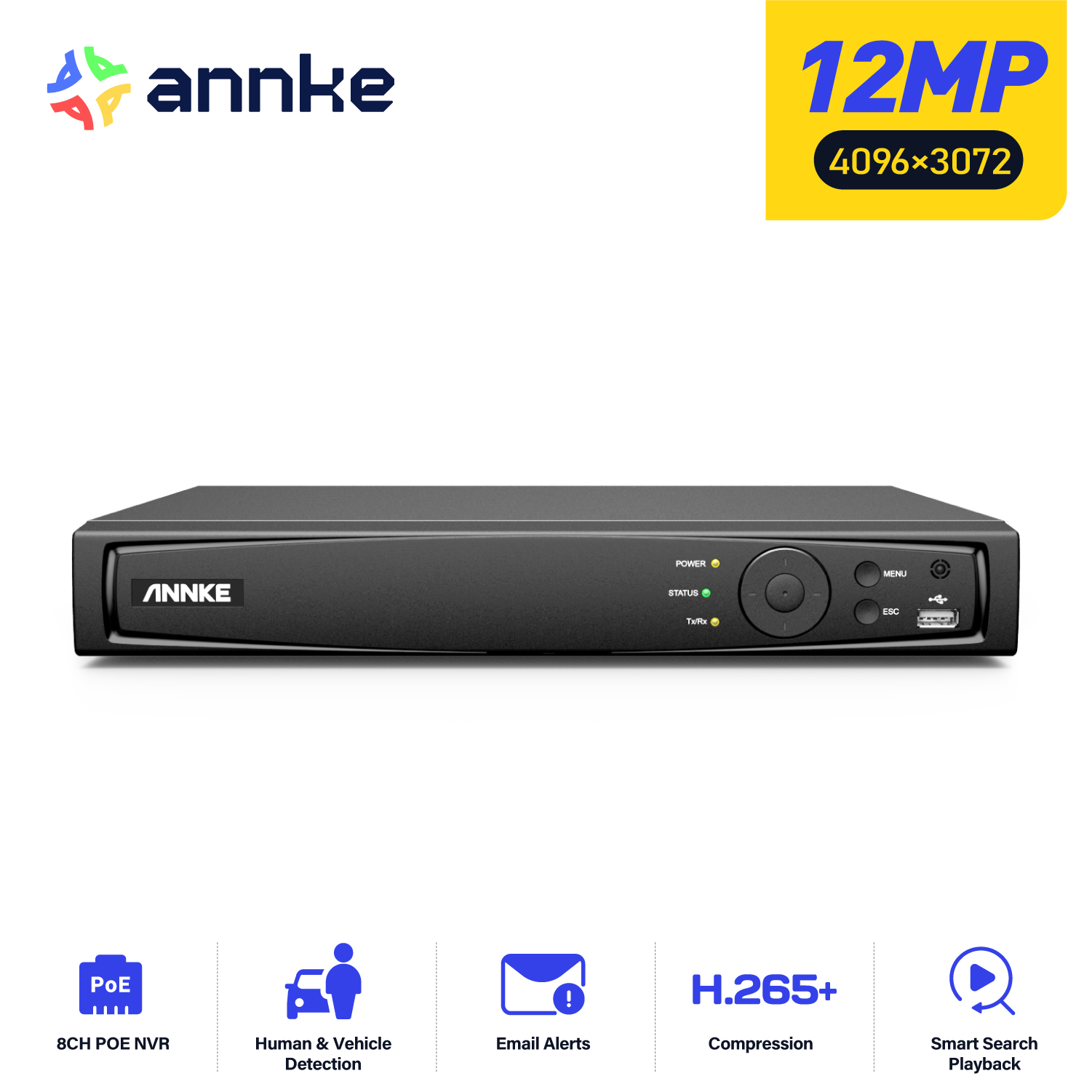 ANNKE 8CH 16CH 12MP POE Videor - Dahua Nvr 16 Channel recensione e prezzo