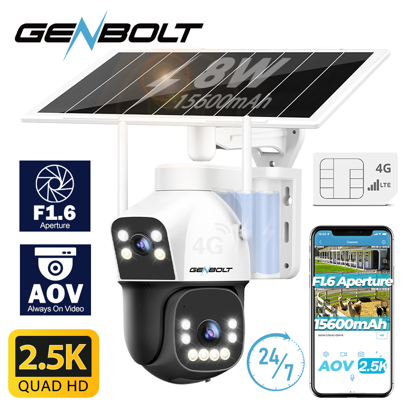 GENBOLT 4G AOV Telecamera di s - Security Camera System Solar 4G recensione e prezzo