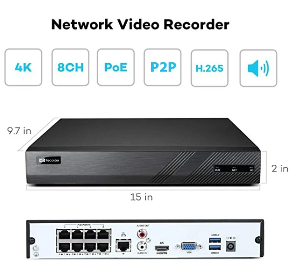 Cctv 8ch Nvr Kit Sistema di si - Nvr Kit 4 Camera 5Mp Poe recensione e prezzo