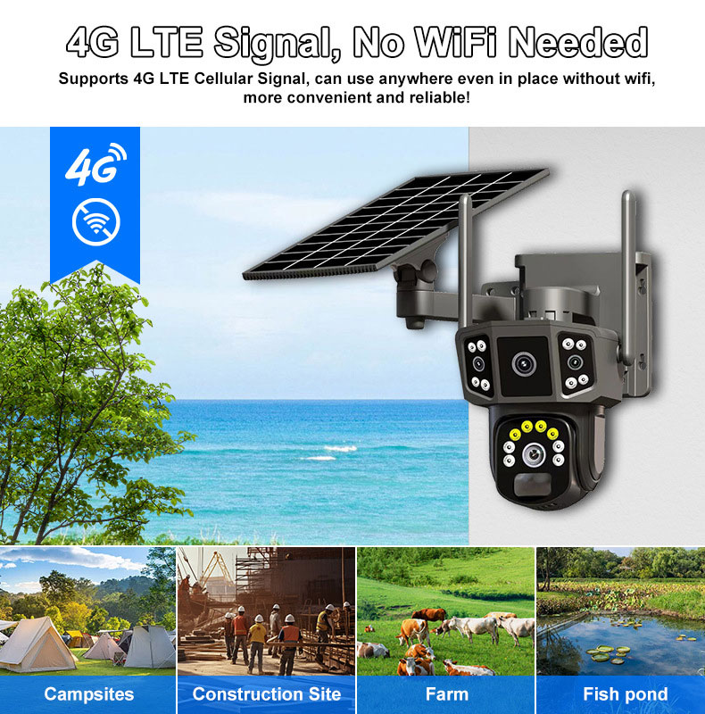 Telecamera di Sicurezza Estern - Security Camera System Solar 4G recensione e prezzo