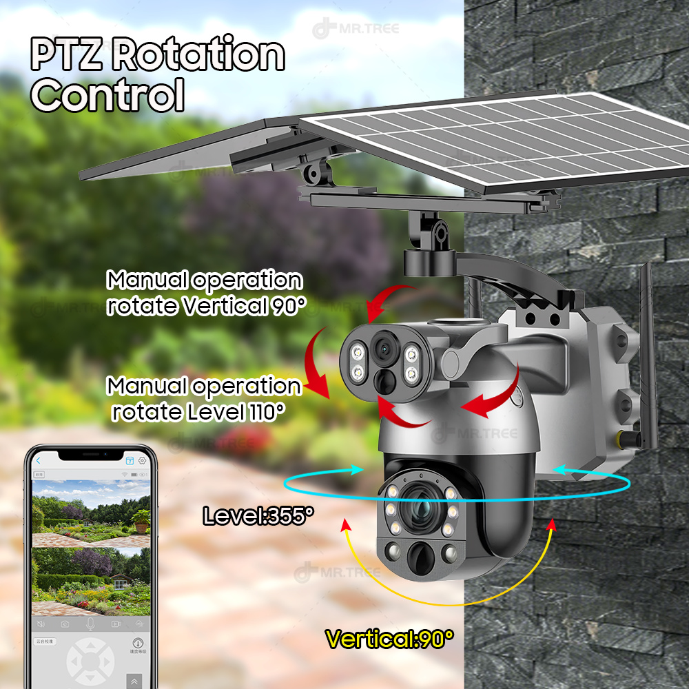 4K 50X Zoom ottico Doppia lent - Security Camera System Solar 4G recensione e prezzo