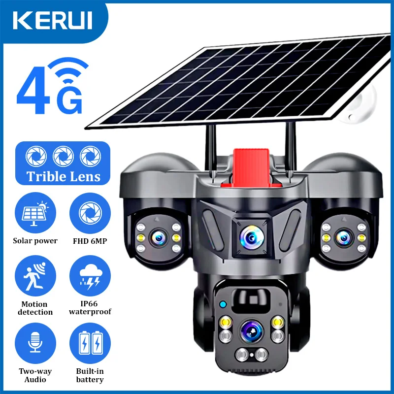 KERUI PTZ Esterno 6MP 4G SIM W - Cctv Camera System 8 Camera Wireless recensione e prezzo