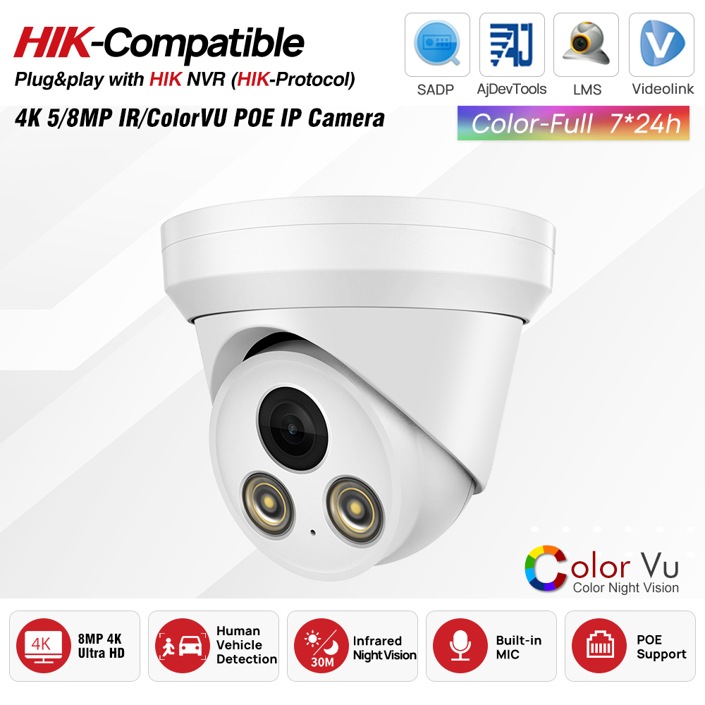 Telecamera IP PoE IR/ColorVu d - Hikvision Ip Camera 8Mp Dome recensione e prezzo