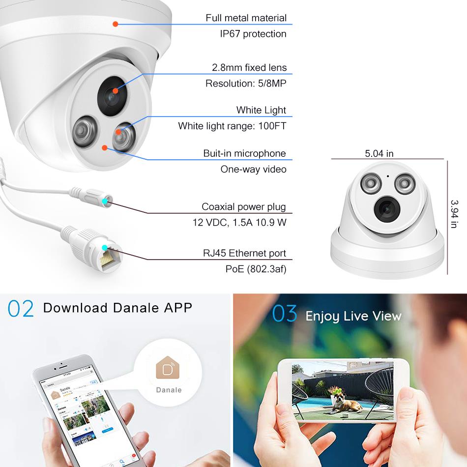 Telecamera IP PoE IR/ColorVu d - Hikvision Ip Camera 8Mp Dome recensione e prezzo